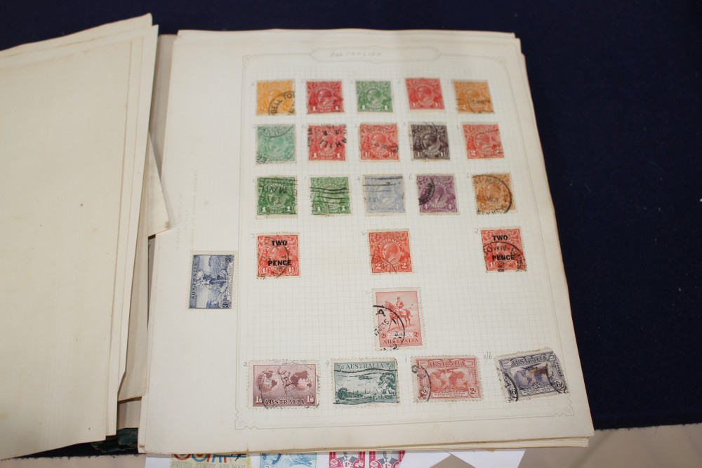 A World Stamp album, Victoria 1840 onwards including Penny reds